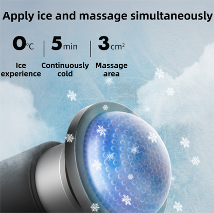 Black Gold Mini Hot Cold Massage Gun with10 Heads - 6 Intensity Dual Thermal Therapy Deep Muscle Reliever for Gym Fitness Recovery - Image 4