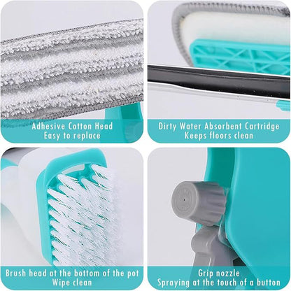 4-in-1 Versatile Window Cleaning Kit (4 Pack) - All-in-One Spray, Squeegee, Brush, and Plush Scrubber - Image 5
