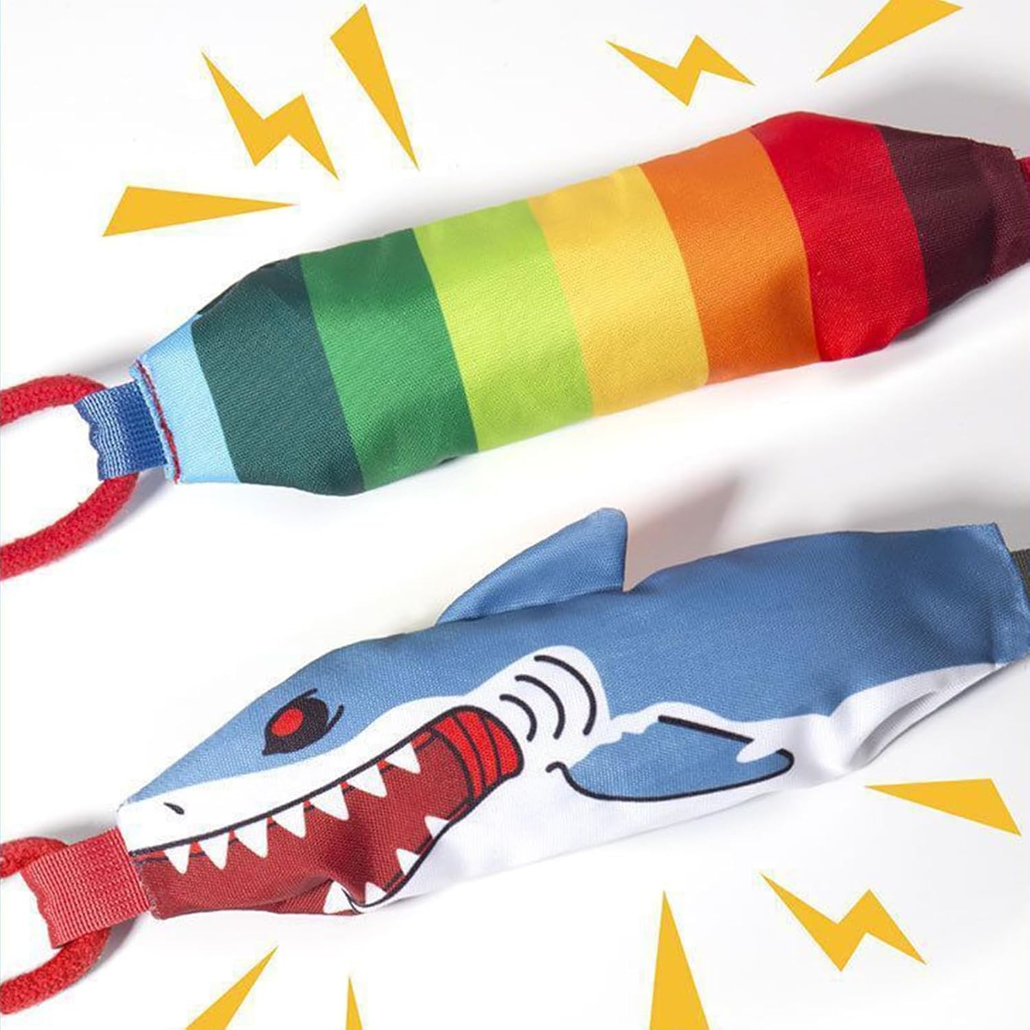 Corn-shaped Tug-of-War Dog Toy with Suction Cup & Chew Rope Knot - Interactive Squeaky Molar Toy for Puppies & Small Dogs - Image 3