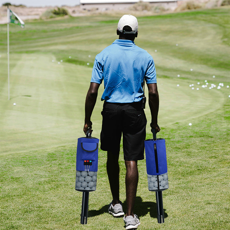 Black Lightweight Golf Retriever with Detachable No-Bend Shag Tube & Mesh Bag Holding Up to 70-Ball - Image 5