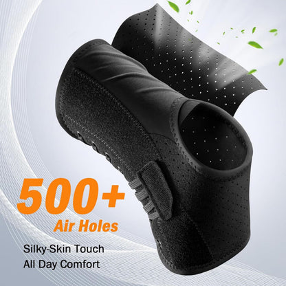 XL Size Black Triple-Layer Compression Ankle Brace With Adjustable Lace-Up - Breathable Sprain Prevention Sleeve - Image 4