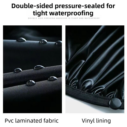 A Pair 40CM High-Tube Double-Layer Waterproof Rain Boot Covers - Durable Anti-Slip Reflective Motorcycle Over-Shoes (M Size) - Image 5