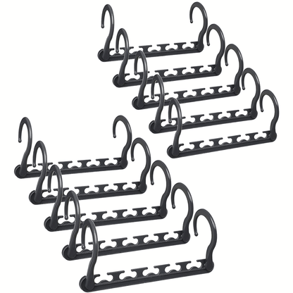 10-Pack 360° Rotating Magic Cascading Hangers - Space-Saving 10-Port Folding Clothes Rack