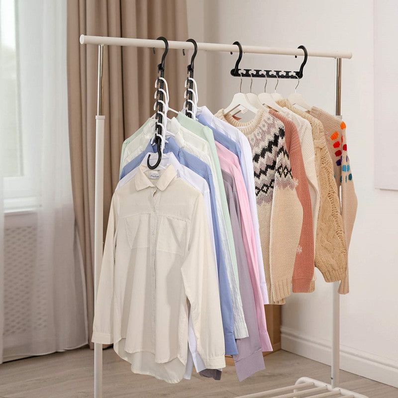 10-Pack 360° Rotating Magic Cascading Hangers - Space-Saving 10-Port Folding Clothes Rack - Image 3