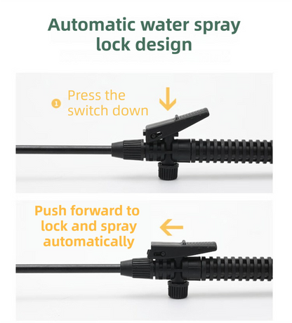 8L Professional Shoulder-Strap Pressure Sprayer with Fiberglass Wand  - Multi-Purpose Manual Pump Mister for Garden & Car Wash - Image 3