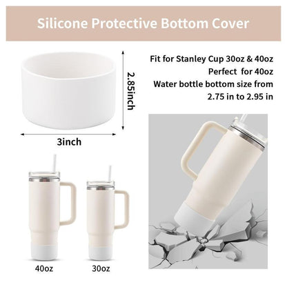 10-Piece Blue Accessory Bundle for Stanley Quencher 30/40oz - Includs Premium Silicone Straw Covers, Protective Boot & Charms Set - Image 3