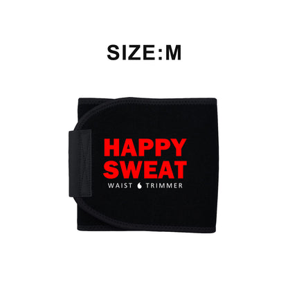 Red Premium Seamless Waist Trimmer and Body Shaper (M Size) - Postpartum Recovery & Fitness Sweat Belt for Lumbar Support