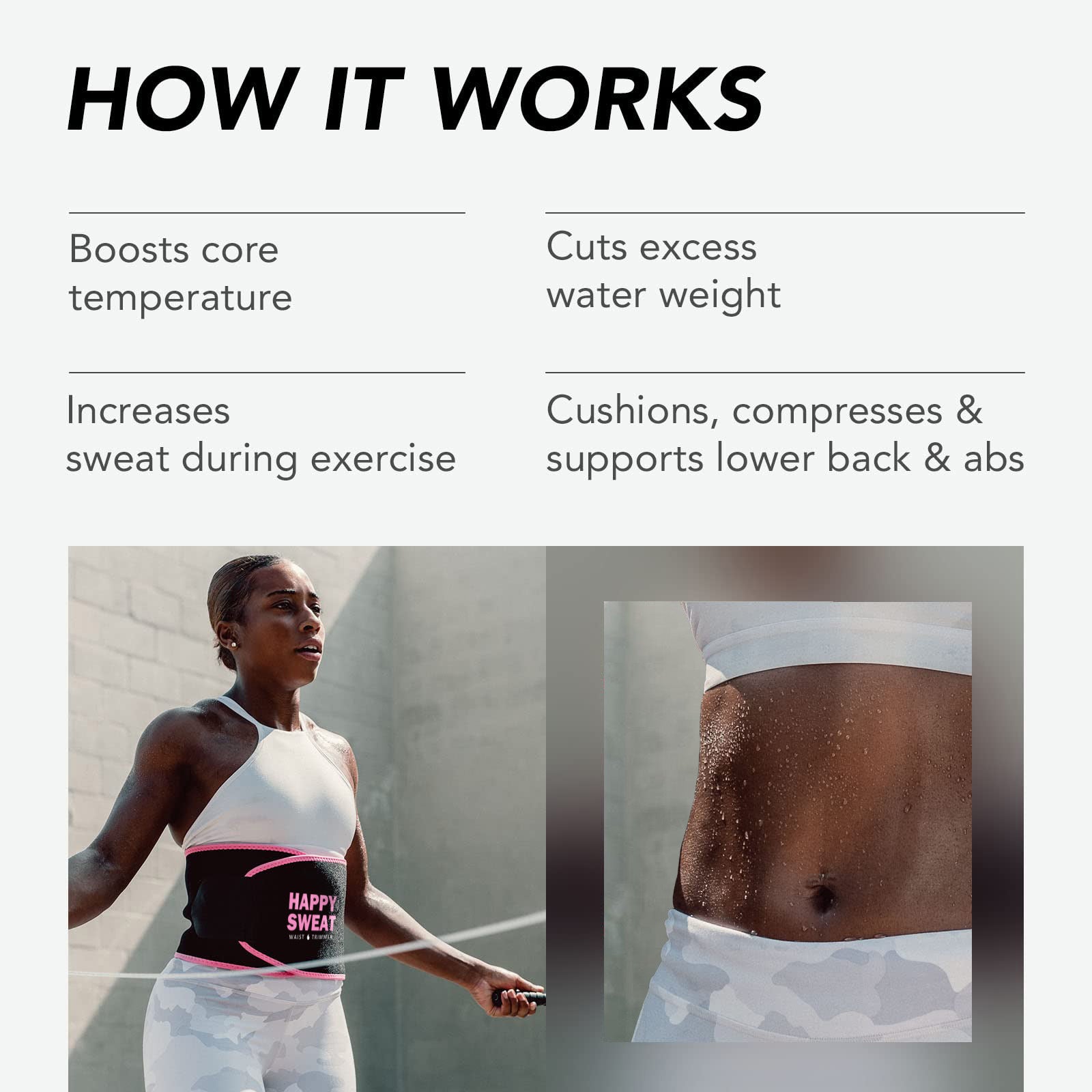 Red Premium Seamless Waist Trimmer and Body Shaper (L Size) - Postpartum Recovery & Fitness Sweat Belt for Lumbar Support - Image 4