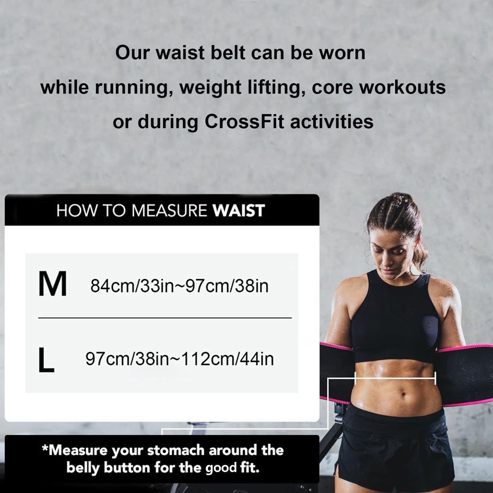 Yellow Premium Seamless Waist Trimmer and Body Shaper (L Size) - Postpartum Recovery & Fitness Sweat Belt for Lumbar Support - Image 5