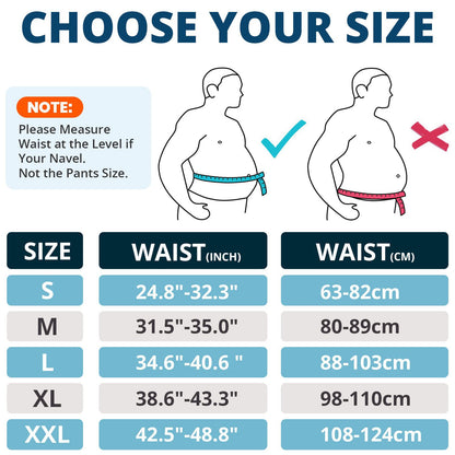 L Size Black Double-Compression Sports Waist Trimmer with 4 Steel Plates and 2 Spring Stays for Strength Training & Back Protection - Image 5