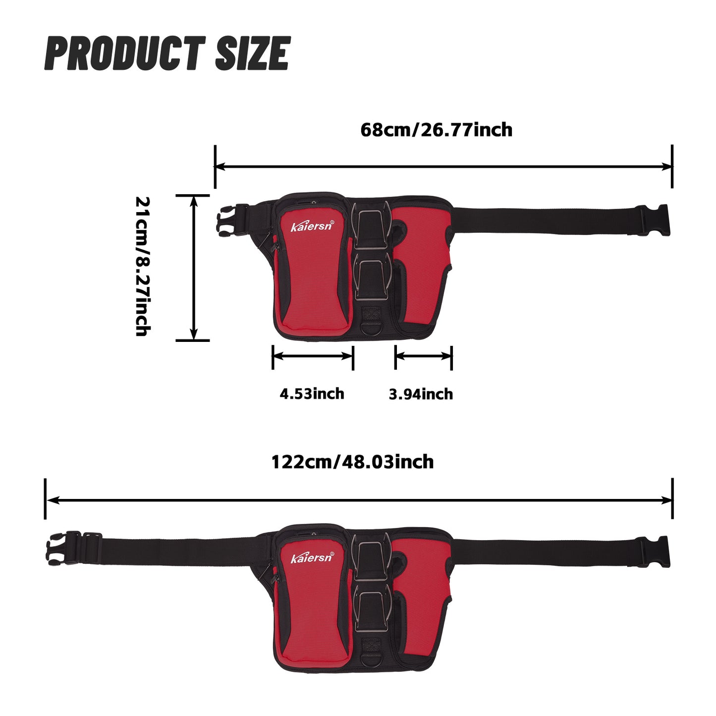 Grey Professional Park Golf Waist Bag - Multi-Functional Accessory Organizer for Dual Ball Storage & Water Bottle Holder - Image 3