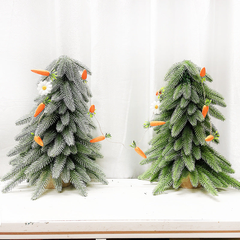 2-Pack 125CM Easter Carrot Hemp Rope Hanging Bunting - Festive Rabbit & Garden Themed Party Decoration - Image 2