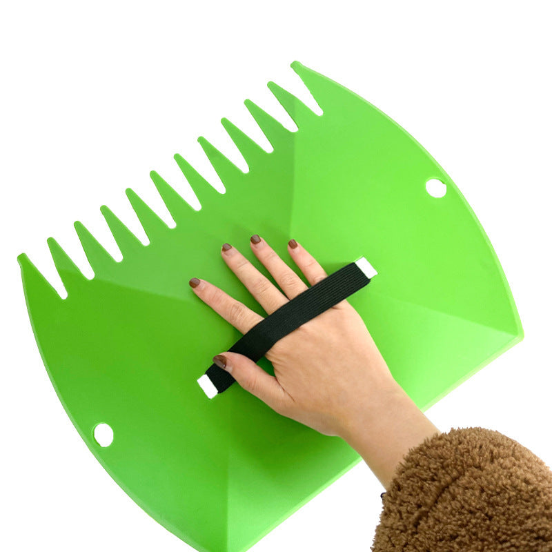 2-Pack Ergonomic Garden Leaf Scoop & Hand Rake for Effortless Yard Cleanup - Image 2