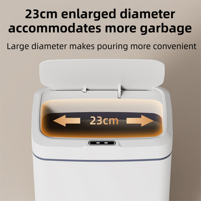 Black Intelligent Dual-Sensor Trash Can (Hand-Wave & Knee-Bend) - Slim-Fit Touchless Rechargeable Bin for Bathroom & Kitchen - Image 5