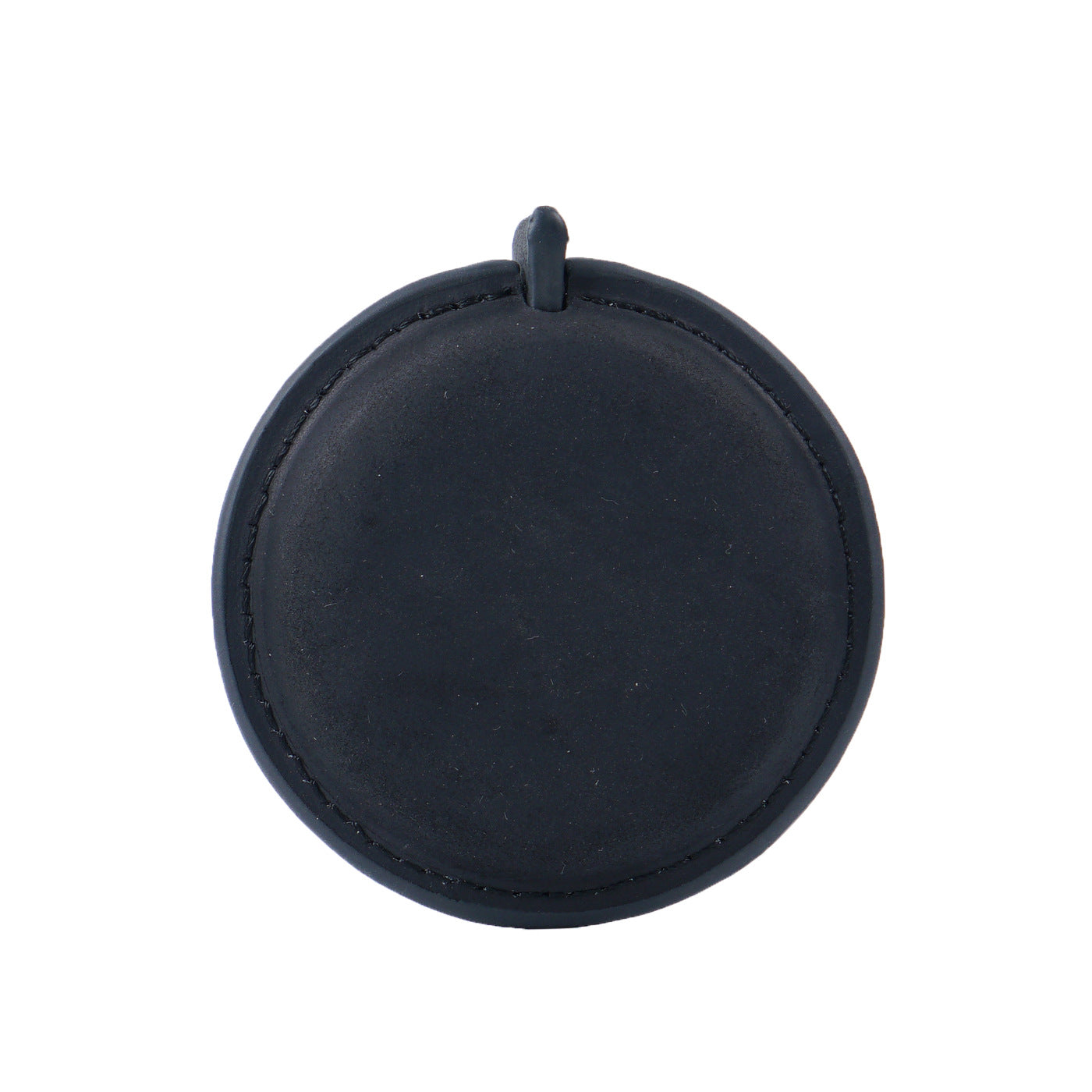 Black Handmade Crazy Horse Leather Retractable Tape Measure Keychain Dual Sided Scale 150cm/60" Mini Pocket Ruler for Sewing & Body Measuring
