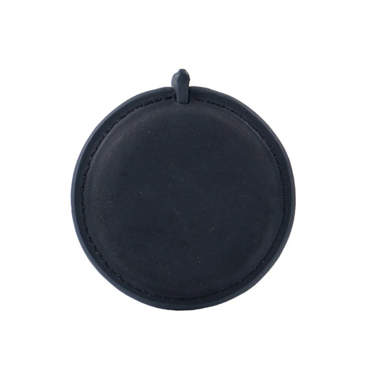 Black Handmade Crazy Horse Leather Retractable Tape Measure Keychain Dual Sided Scale 150cm/60" Mini Pocket Ruler for Sewing & Body Measuring