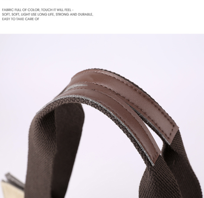 Red Vintage Patchwork Canvas Tote Bag Large Capacity Multi-Pocket Women's Shoulder Handbag for Office Travel and Daily Use - Image 3