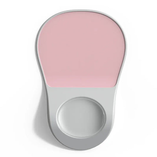 Pink Ergonomic Mouse Pad with Wrist Rest Support Soft Silicone Concave Groove Design 32.5cm Non-Slip Mat for Home Office & Gaming