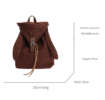 Coffee Adorable Rabbit Ear Backpack - Kawaii Hooded Plush Rucksack for Girls, Cute Student Travel Daypack and School Bag Gift - Image 2
