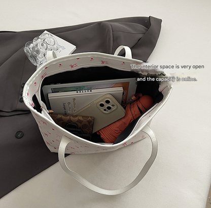 Coffee Large Capacity Daily Commuter Tote Bag Set | Versatile Shoulder Handbag with Matching Pouch | 38cm Length Casual Carryall - Image 3