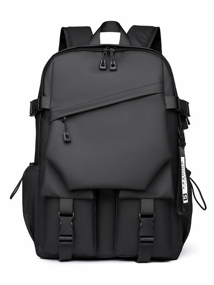 Black Professional Business and Travel Backpack | Large Capacity 15.6 Inch Laptop Compartment | Water-Resistant Functional Design