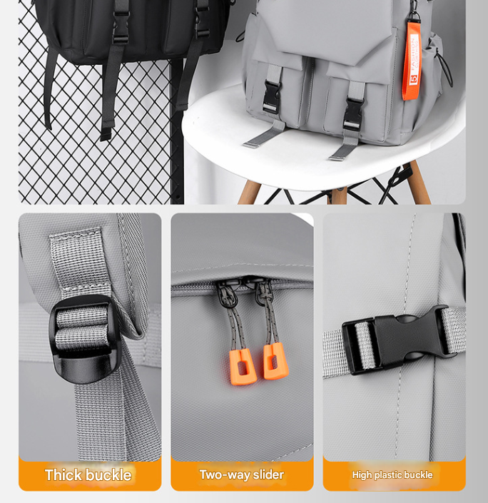 Black Professional Business and Travel Backpack | Large Capacity 15.6 Inch Laptop Compartment | Water-Resistant Functional Design - Image 3