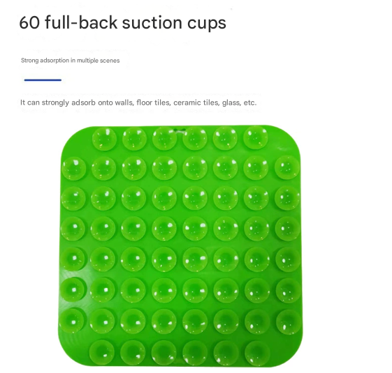 2PCS Orange 20 x 20 cm Silicone Pet Lick Mat | Multi-Zone Slow Feeder Pad with Suction Cups | Anxiety Relief Dog & Cat Bowl - Image 3