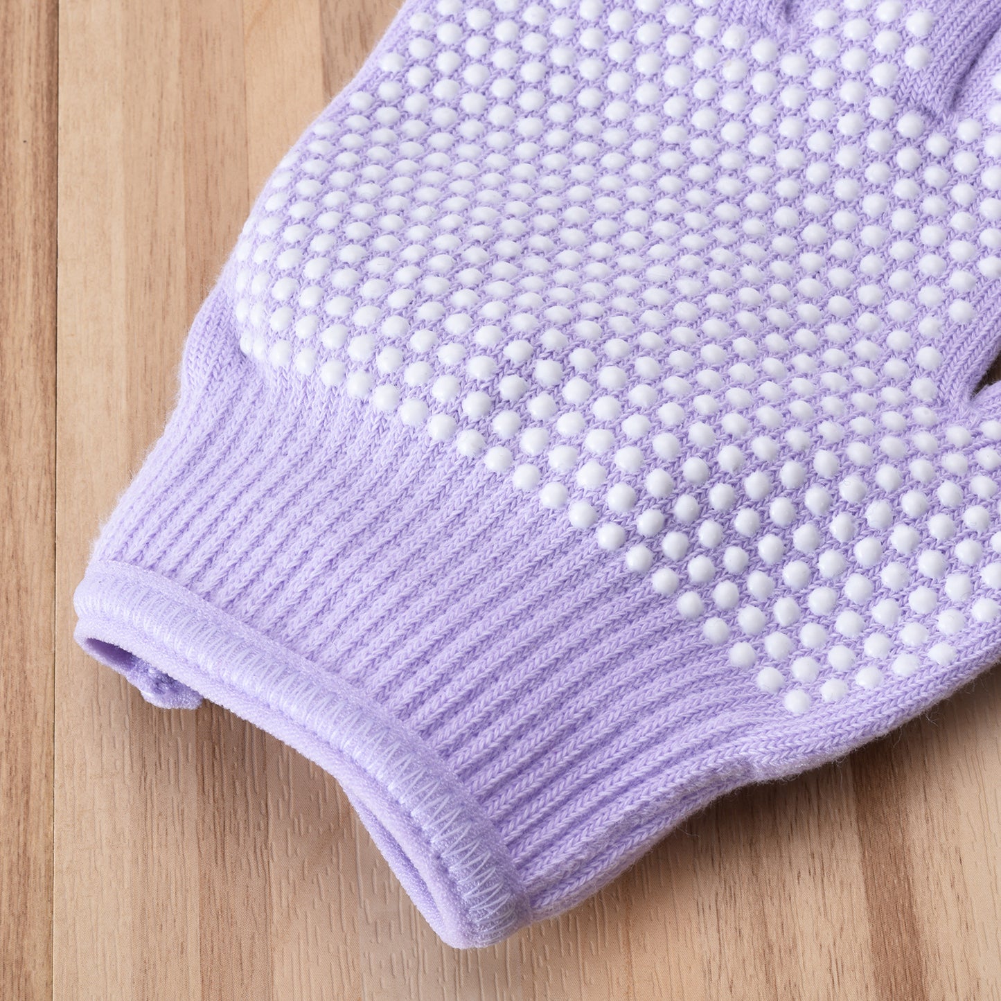 Blue 2-Pack Women's Non-Slip Yoga Gloves - Open Back Half Finger Cotton Stretchy Grip Gloves for Aerial Yoga, Pilates, and Fitness - Image 3