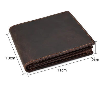 Light Brown Vrtical Stroke Men's Vintage Wallet Multi-Card Slots Large Capacity Coin Purse Casual Clutch Bag for Everyday Use - Image 2
