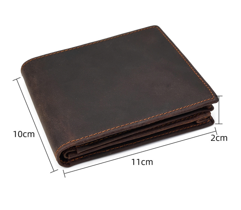 Brown Vrtical Stroke Men's Vintage Wallet Multi-Card Slots Large Capacity Coin Purse Casual Clutch Bag for Everyday Use - Image 2
