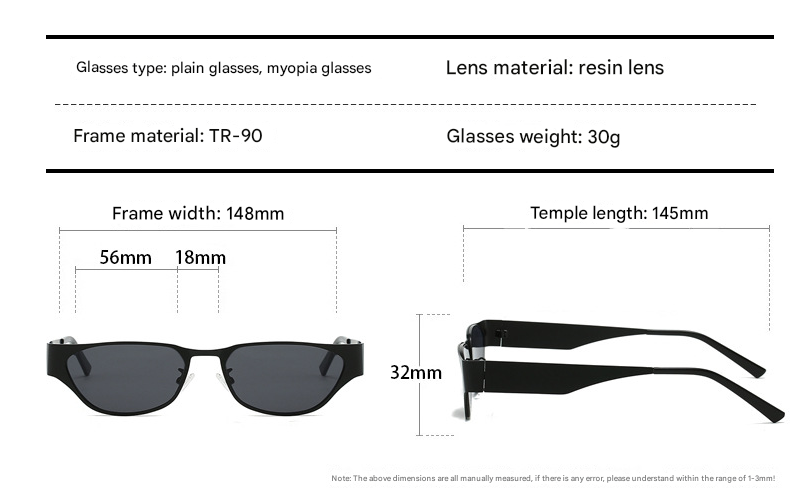 Silver Frame Black Sheet Retro Cat-Eye Metal Sunglasses for Women - UV Protection Stylish Streetwear Shades - Image 2