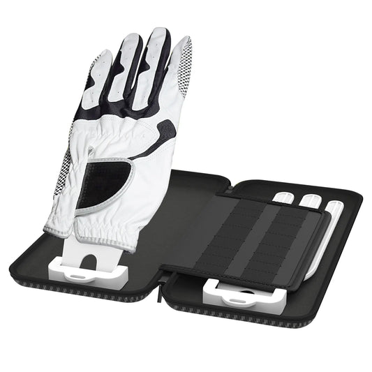 Grey Golf Glove Bag with Dual Glove Support Frame & Hook - Convenient Storage for Tees, Ball Markers and Golf Accessories - Image 5