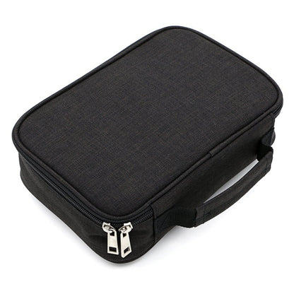 Black72-Slot Pencil Case  Large Capacity -Oxford Cloth Storage for Students, Artists & Stationery (23x7x16 cm, 228g)