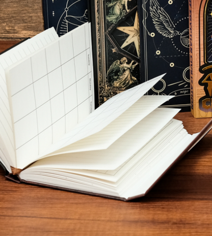 Ancient Egyptian Cat Goddess Trifold Journal | Portable Student Notebook & Planner | Creative Mystical Diary Gift - Image 2
