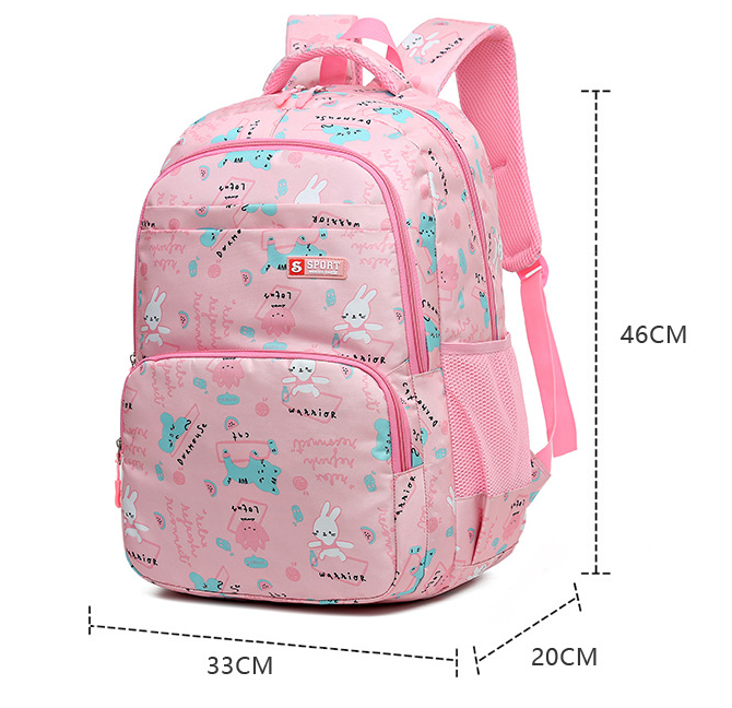 Blue Premium Large Capacity Cute Cartoon Student Backpack | Multi-Layered Casual School Bag | Ergonomic Travel Daypack for Kids 46cm - Image 2