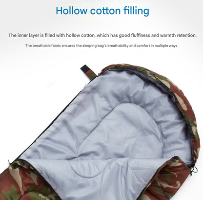 Blue 0.7kg Ultra-Lightweight Compact Sleeping Bag | Portable Outdoor Camping & Travel Gear | Breathable Warm Weather Sleep System - Image 2