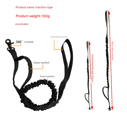 M Green Hands-Free Dog Leash with Adjustable Waist Belt - Shock Absorbing Bungee Lead - Image 4