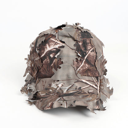 Grey 3D Leaf Camouflage Baseball Cap – American-Style Outdoor Tactical Hat for Hunting, Camping & Survival - Image 5