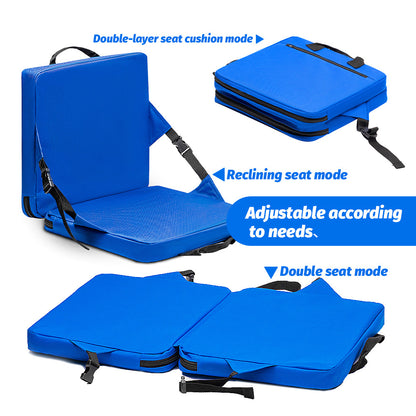 Black Portable Foldable Outdoor Seat – Multi-Functional Stadium & Boat Chair with Carry Handle - Image 3