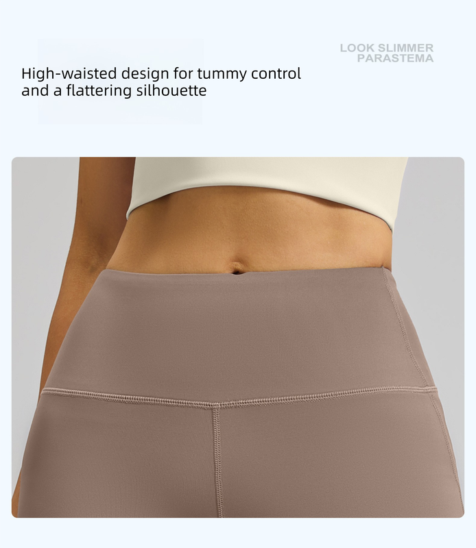 XXL Coffee High-Waisted Flared Yoga Pants – Sculpting & Slimming Fitness Leggings - Image 2