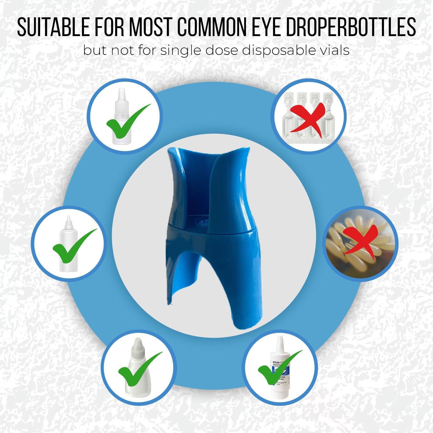 Dark Blue Eye Drop Applicator – Safe & Hygienic Eyedrop Dispenser for Precise Application - Image 5