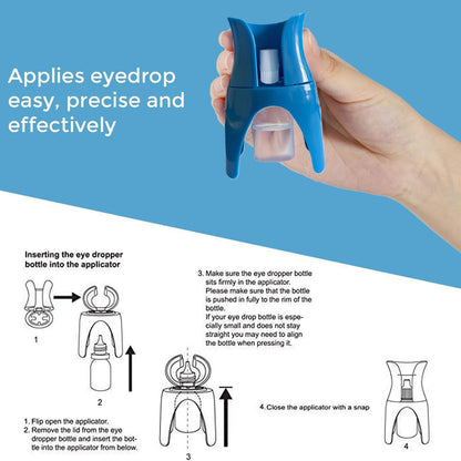 Light Blue Eye Drop Applicator – Safe & Hygienic Eyedrop Dispenser for Precise Application - Image 4
