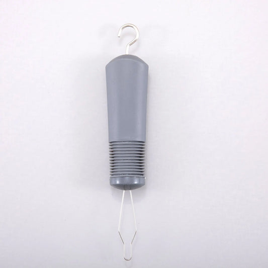 Grey Dressing Aid Tool – Button & Zipper Assistant for Elderly and People with Limited Mobility