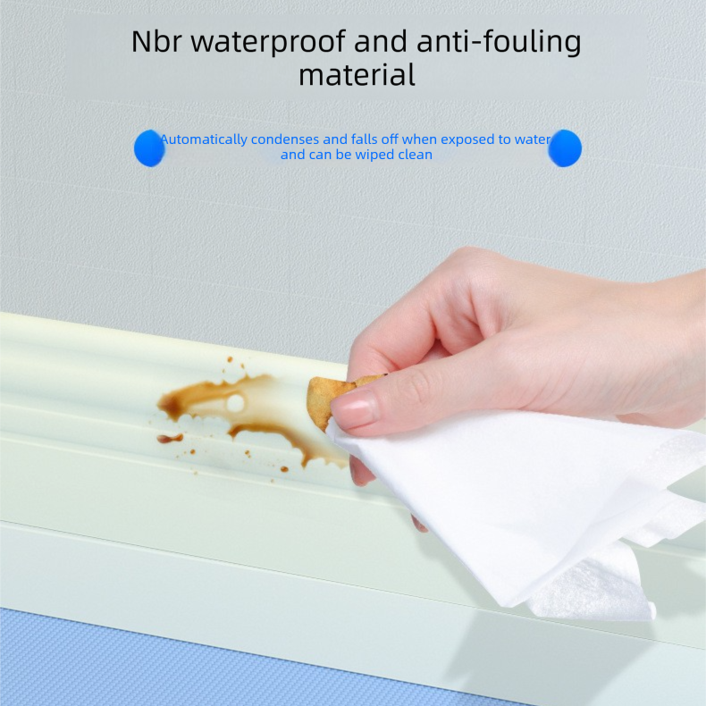 Brown 3-Meter Self-Adhesive Reinforced Skirting Board – 10 cm Wide Wall Decorative Trim for Home Interior - Image 4