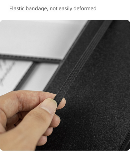 Black Three-Fold Clipboard with Document Holder – PP Material, Compact Design for Medical & Office Use - Image 4