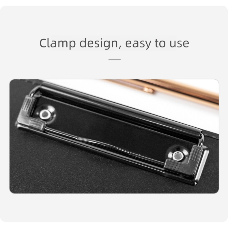 Blue-green Three-Fold Clipboard with Document Holder – PP Material, Compact Design for Medical & Office Use - Image 2