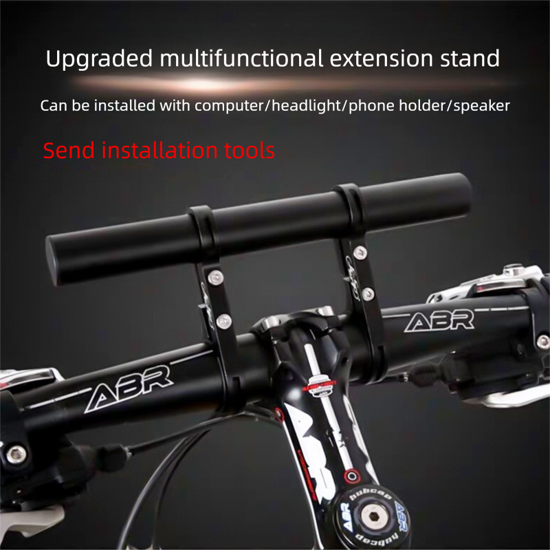 Blue 30cm Aluminum Bicycle Handlebar Extension Bracket – Multi-Functional Mount for Bike Accessories - Image 3