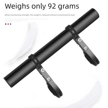 Black 30cm Aluminum Bicycle Handlebar Extension Bracket – Multi-Functional Mount for Bike Accessories - Image 2