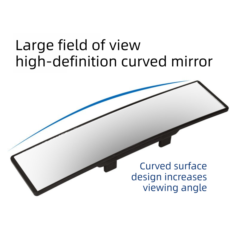 Wide-View Curved Interior Rearview Mirror – Anti-Glare, Anti-Fog, Easy Clip-On Installation - Image 5