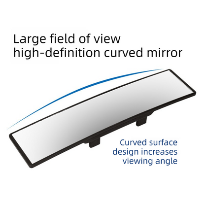 Wide-View Curved Interior Rearview Mirror – Anti-Glare, Anti-Fog, Easy Clip-On Installation - Image 5